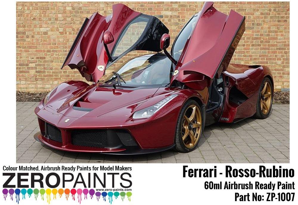 Peinture Zero Paints ZP-1007R9 Rosso Rubino (Rosso China) - Peinture Ferrari 60 ml