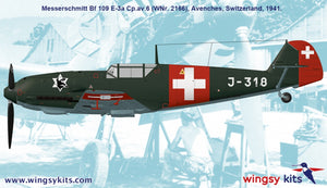 Wingsy Kits D5-12 Swiss Air Force Fighter MESSERSCHMITT Bf 109 E-3a 1/48 – immagine 21
