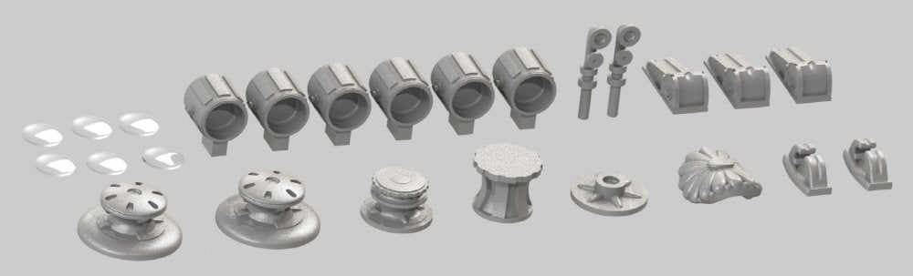 Pontos 23008F1 IJN MIKASA 1905 Detail Up Set 1/200 – immagine 5