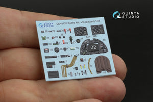 Quinta Studio QD48120 Spitfire Mk.VIII 3D-Printed &amp;amp; colored Interior on decal paper (Eduard) 1/48 – image 6