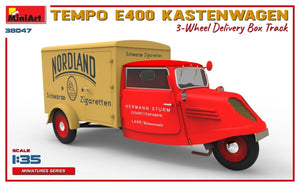 MiniArt 38047 TEMPO E400 KASTENWAGEN 3-WHEEL DELIVERY BOX TRACK 1/35 – immagine 5