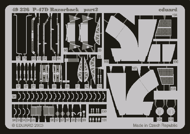 Eduard BIG4815 P-47D-20 1/48 TAMIYA – immagine 7