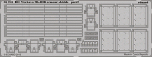 Eduard 36246 IDF Merkava Mk. IIID armour shields 1/35 Meng – immagine 2