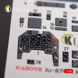 KELIK K48098 Ju-87G-1 Kanonenvogel - interior 3D decals for Italeri kit 1/48 – Bild 2