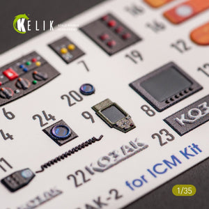 KELIK K35020 KOZAK-2 UKRAINIAN MRAP 3D DECALS FOR ICM KIT 1/35 – image 5