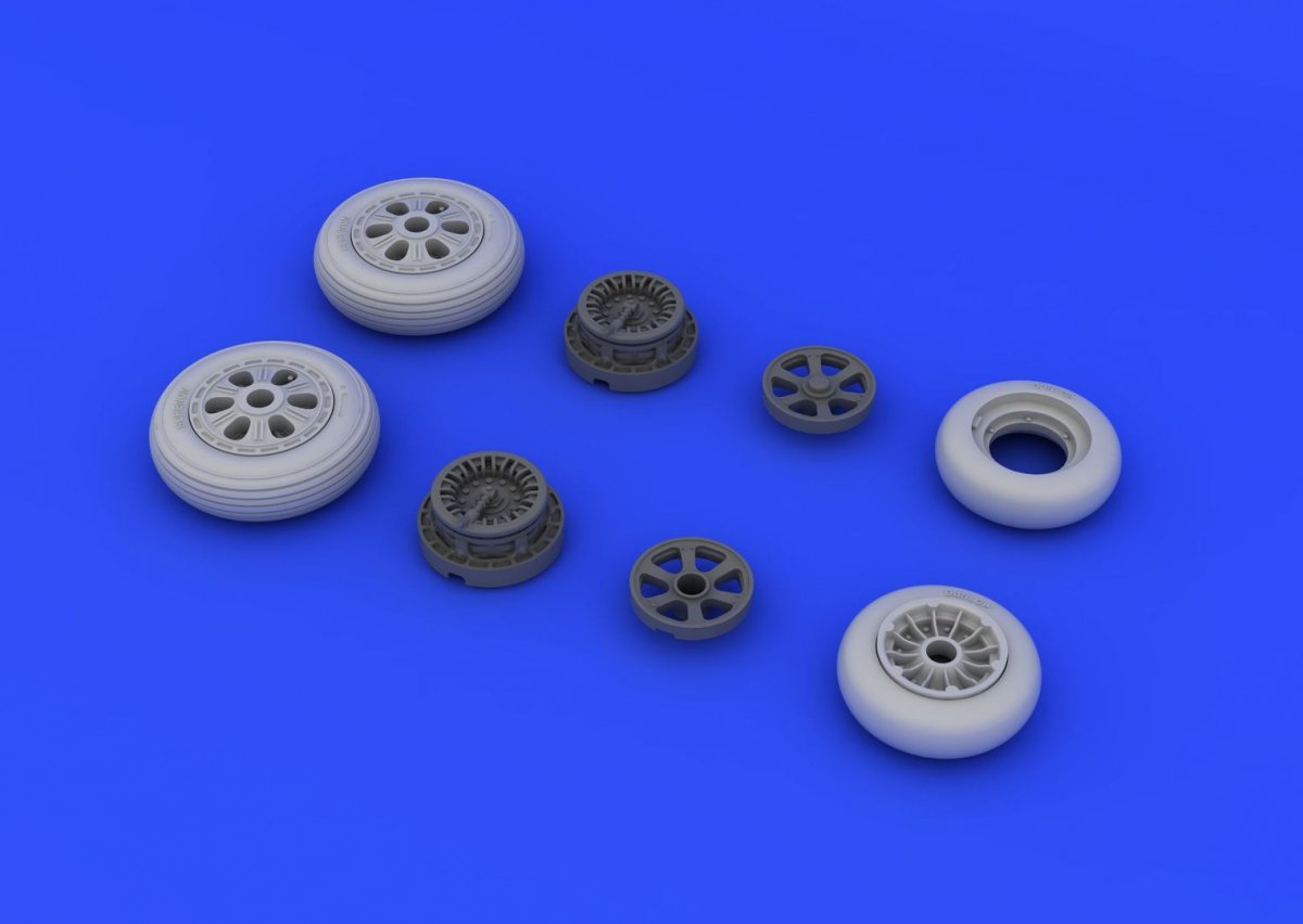 Eduard 648235 F-86F wheels 1/48 (HASEGAWA) – immagine 4
