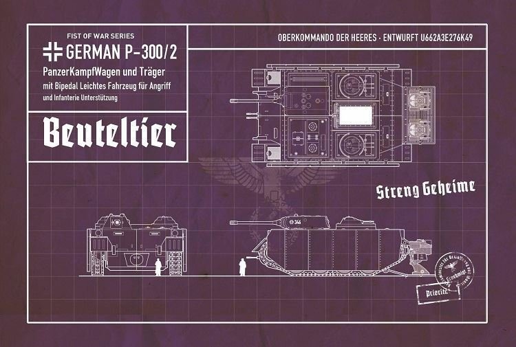 Modelcollect UA72161 Fist of War Series German P300/2 PanzerKampfWagen und Trager 1/72 – immagine 3