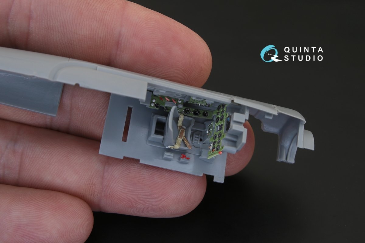 Quinta Studio QD48102 A6M2 3D-Printed &amp;amp; coloured Interior on decal paper (for Hasegawa kit) 1/48 – immagine 7