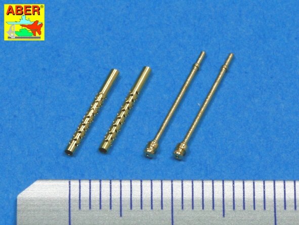 Aber A48 012 Set of 2 barrels for Japanese 7,7 mm Type 97 aircraft machine guns 1/48 – immagine 2