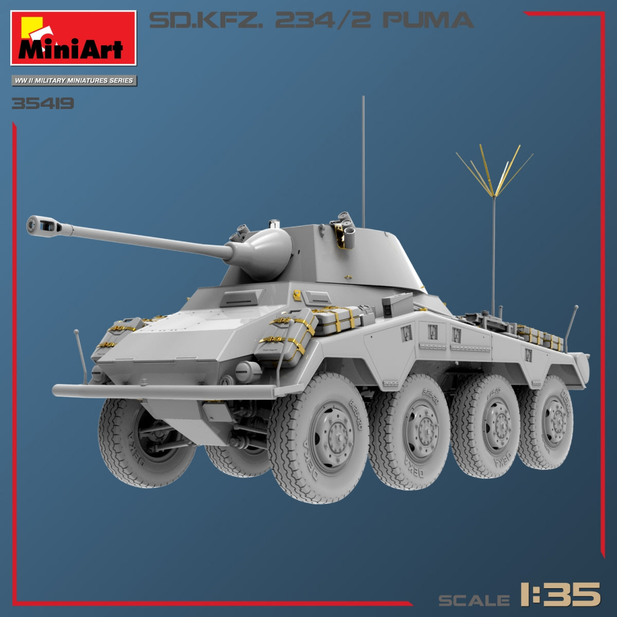 MiniArt 35419 SD.KFZ.234/2 PUMA 1/35 – zdjęcie 17