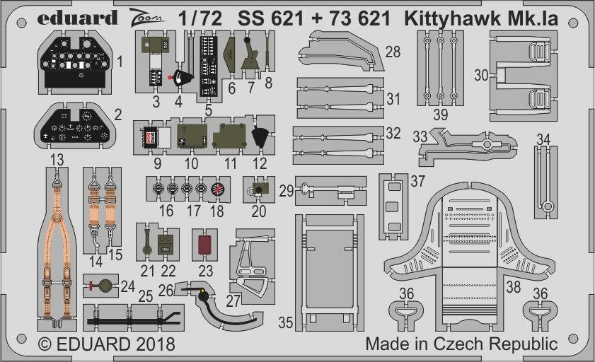 Eduard SS621 Kittyhawk Mk. Ia SPECIAL HOBBY 1/72