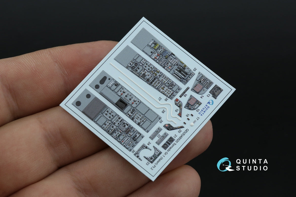 Quinta Studio QDS+48520 Tornado Gr.1 3D-Printed coloured Interior on decal paper (Italeri) (small version) (with 3D-printed resin parts) 1/48 – immagine 3