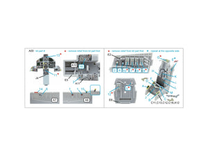 Quinta Studio QD72187 F-15C Late/J Late 3D-Printed &amp;amp; coloured Interior on decal paper (Fine Molds) 1/72 – immagine 3