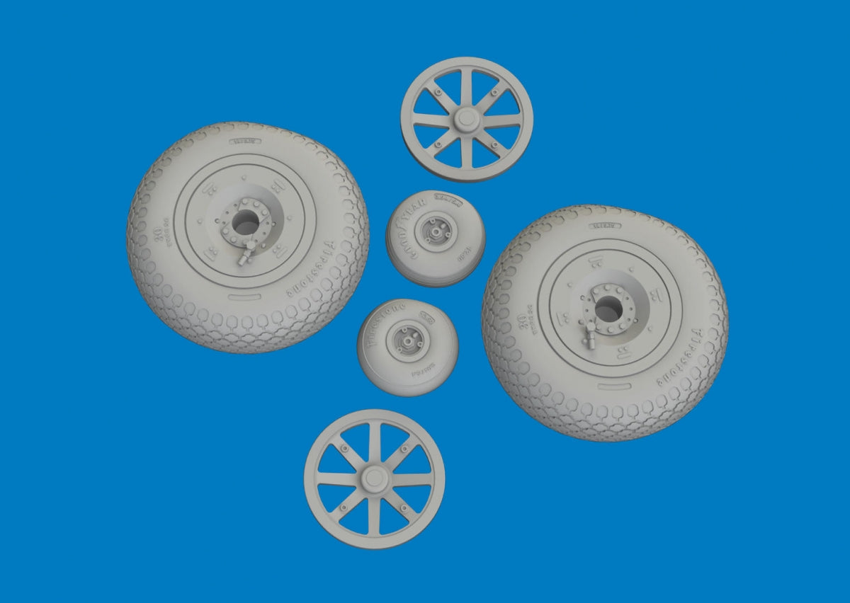 Eduard 6481058 P-40E wheels cross tread Eduard 1/48 – zdjęcie 4