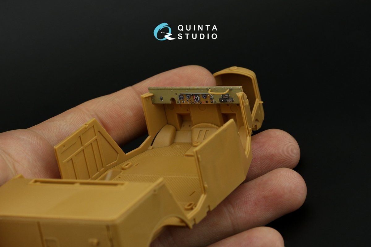 Intérieur imprimé en 3D et coloré sur papier décalcomanie (ICM) Quinta Studio QD35070 Mercedes-Benz L1500A à l&amp;#39;échelle 1/35  – image 9