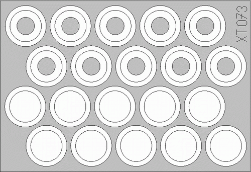 Masque de roue Eduard XT073 M-113 1/35 ACADEMY