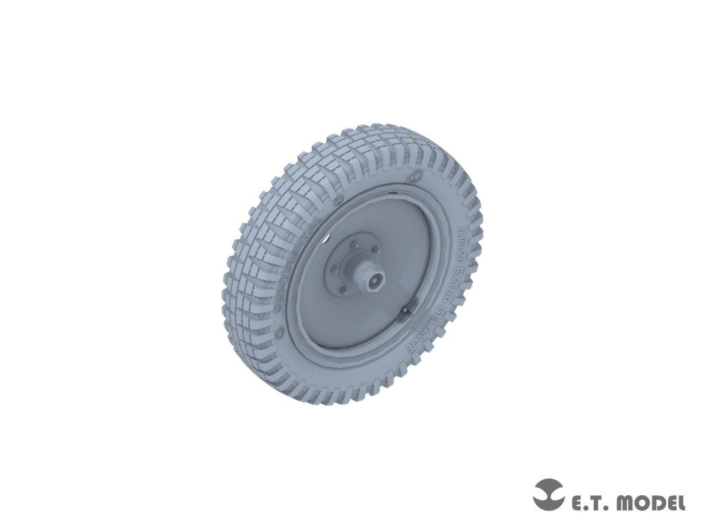 E.T. Model P35-124 WWII German Sd.kfz.250/Sd.kfz.10 Sagged Front Wheels for Dragon Kit 1/35 – zdjęcie 2
