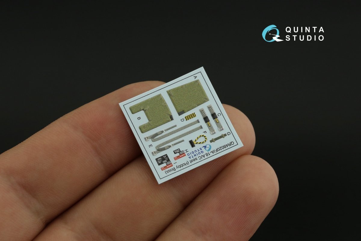 Quinta Studio QD48278 F/A-18А++ 3D-Printed &amp;amp; coloured Interior on decal paper (HobbyBoss) 1/48 – Bild 8