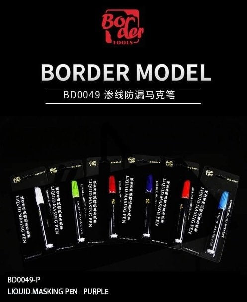 Stylo de masquage liquide Border Model BD0049-P - Violet