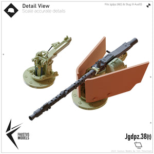 Faustus Models FM35048 Remote Controlled MG-34 f. Jgdpz.38(t) Hetzer 1/35