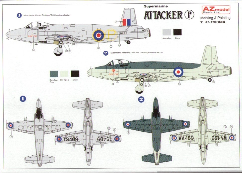 AZ Model AZ7327 Attacker Prototype 1/72 – immagine 2