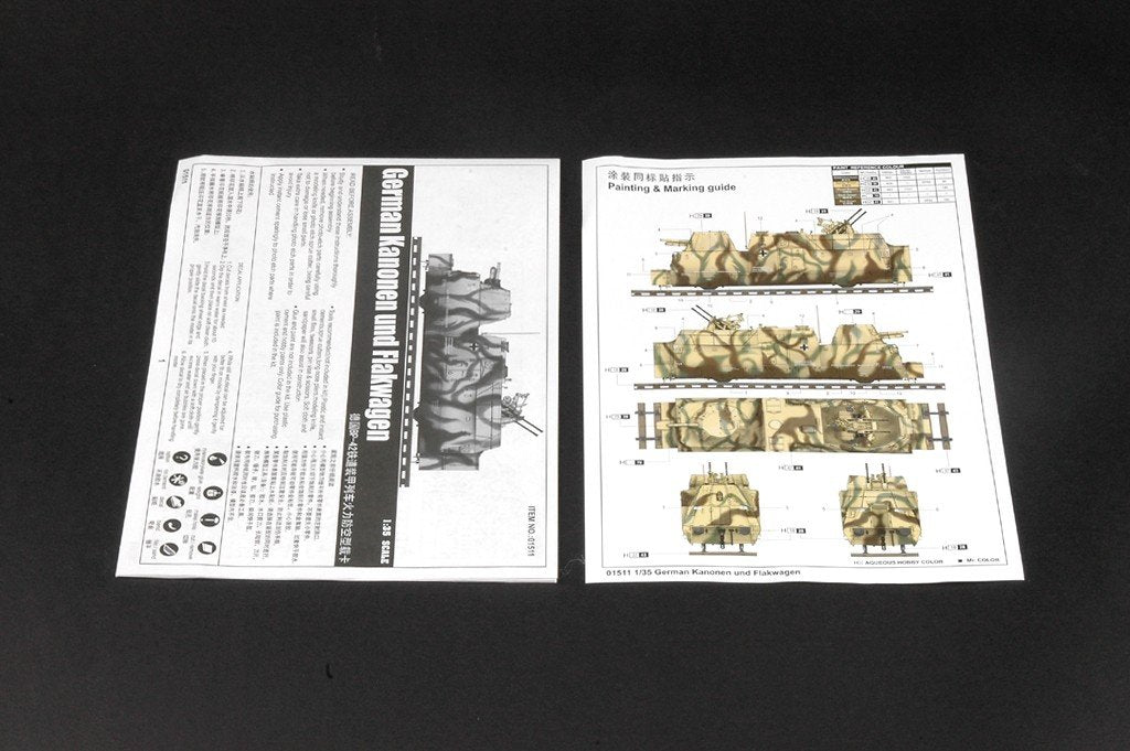 Trumpeter 01511 German Kanonen und Flakwagen 1/35 – immagine 2