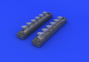 Eduard 648247 Bf 109G exhaust stacks 1/48 EDUARD – immagine 4
