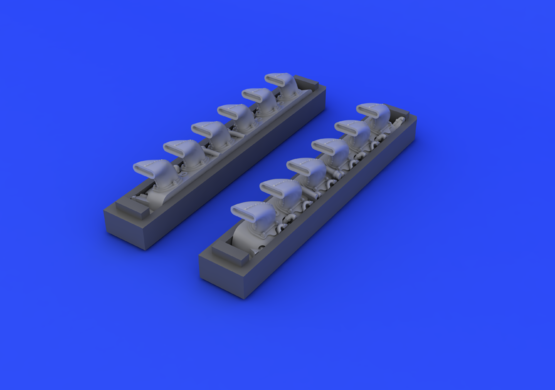 Eduard 648247 Bf 109G exhaust stacks 1/48 EDUARD – immagine 4