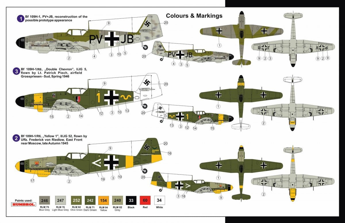 AZ Model AZ7542 MESSERSCHMITT BF 109H-1/R6 1/72 – zdjęcie 2