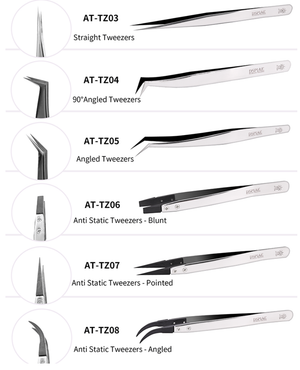 DSPIAE AT-TZ06 Anti-Static Tweezers – Blunt – imagen 2