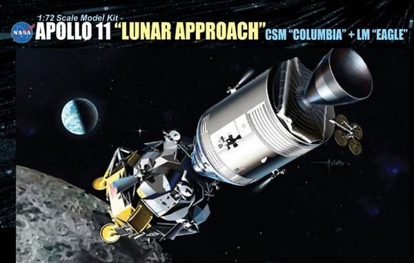 Dragon 11001 Apollo 11 &amp;quot;Lunar Approach&amp;quot; CSM &amp;quot;Columbia&amp;quot; + LM &amp;quot;Eagle&amp;quot; 1/72