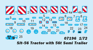 Trumpeter 07196 Slt-56 Tractor with 56t Semi Trailer 1/72 – zdjęcie 4