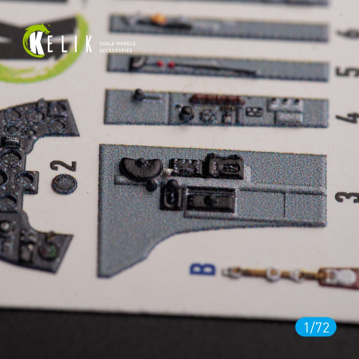 KELIK K72153 Hawker Sea Fury FB.11 - interior 3D decals for Trumpeter kit 1/72 – immagine 3