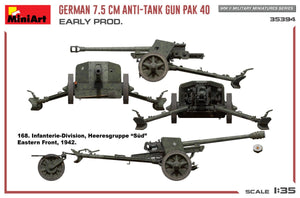 MiniArt 35394 GERMAN 7.5CM ANTI-TANK GUN PAK 40. EARLY PROD 1/35 – image 9