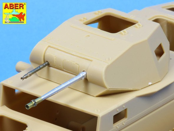 Aber 35L-106N Ensemble de barils KwK.30 et MG 34 pour Pz.Kpfw. II, Ausf. AF (1/35) – image 6