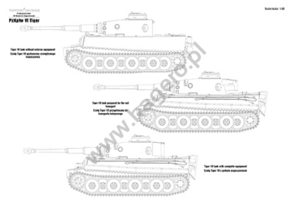 Kagero 7075 Panzerkampfwagen VI Tiger EN/PL – zdjęcie 3