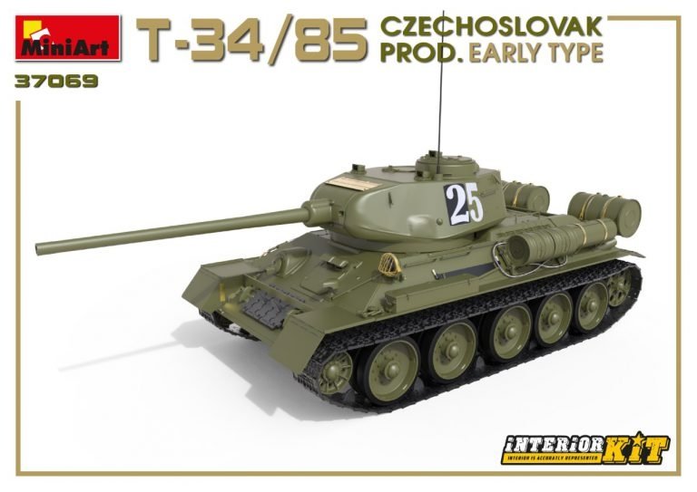 Miniart 37069 T-34/85 Czechoslovak Prod. Early Type 1/35 – Bild 4