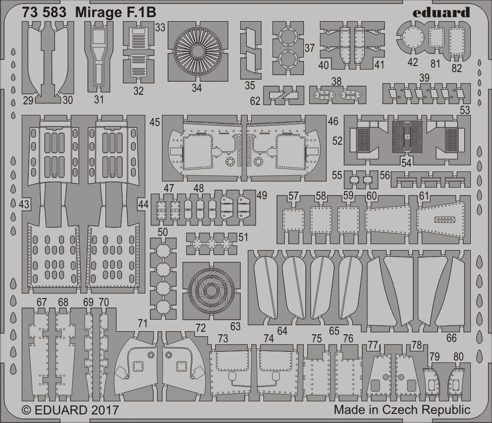 Eduard SS583 Mirage F.1B SPECIAL HOBBY 1/72 – zdjęcie 2