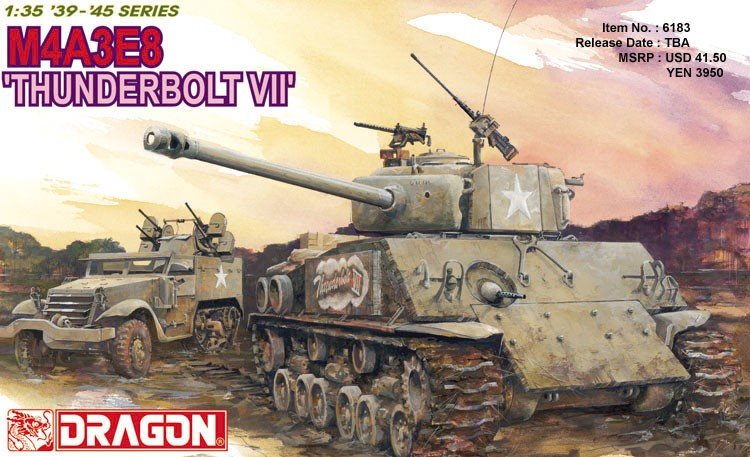 Dragon 6183 M4A3E8 &amp;quot;Thunderbolt VII&amp;quot; 1/35