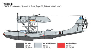 Italeri 0112 CANT Z.501 Gabbiano 1/72 – immagine 10