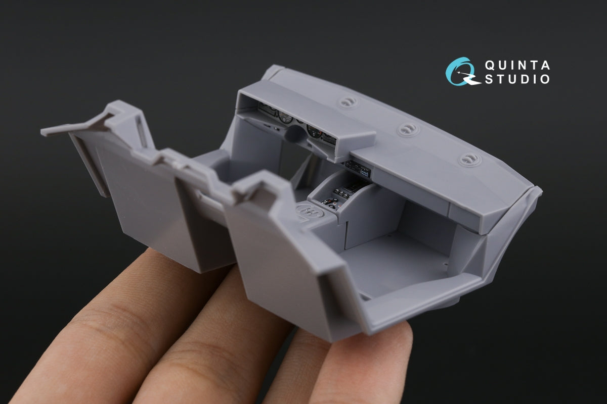 Quinta Studio QD24012 Lamborghini Countach 5000 QV 3D-Printed colored Interior on decal paper (Aoshima) 1/24 – image 11