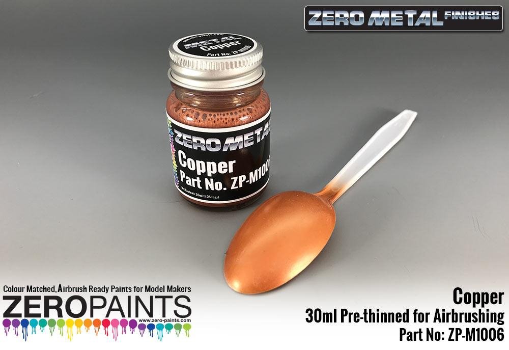 Peinture cuivre Zero Paints ZP-M1006 - Finitions métalliques Zero 30 ml