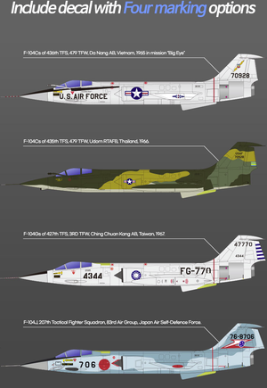 Academy 12576 USAF F-104C Vietnam War 1/72 – Bild 3