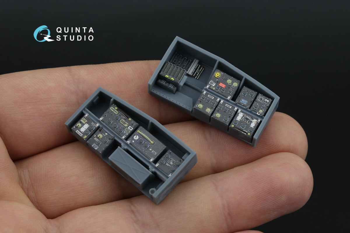 Quinta Studio QD+35144 AH-64A forward avionics bays 3D-Printed &amp;amp; coloured Interior on decal paper (Trumpeter) (with 3D-printed resin parts) 1/35 – immagine 12
