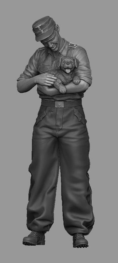 Panzer Art FI35-120 Conducteur de StuG avec chiot 1/35