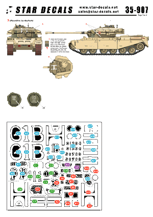 Star Decals 35-907 British Centurions in Suez 1/35 – immagine 3