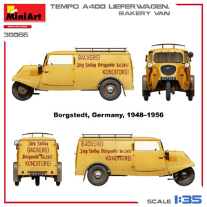 MiniArt 38066 TEMPO A400 LIEFERWAGEN. BAKERY VAN 1/35 – immagine 6