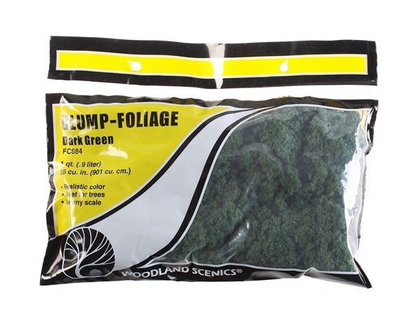Woodland Scenic WFC684 Listowie &amp;quot; Dark Green&amp;quot; (small bag) – immagine 2