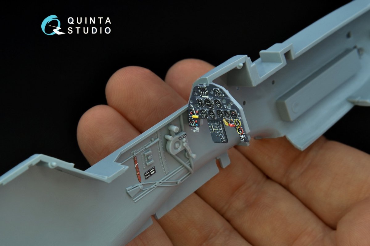 Quinta Studio QD32083 Bf 109G-2/G-4 3D-Printed &amp;amp; coloured Interior on decal paper (Hasegawa) 1/32 – immagine 12