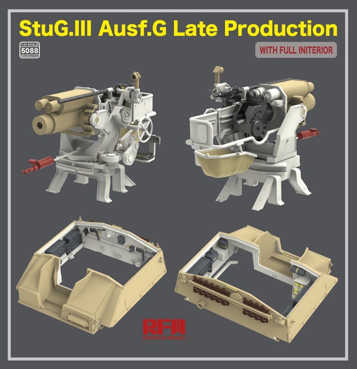 Rye Field Model 5088 StuG.III Ausf.G Late Production with full interior 1/35 – immagine 4